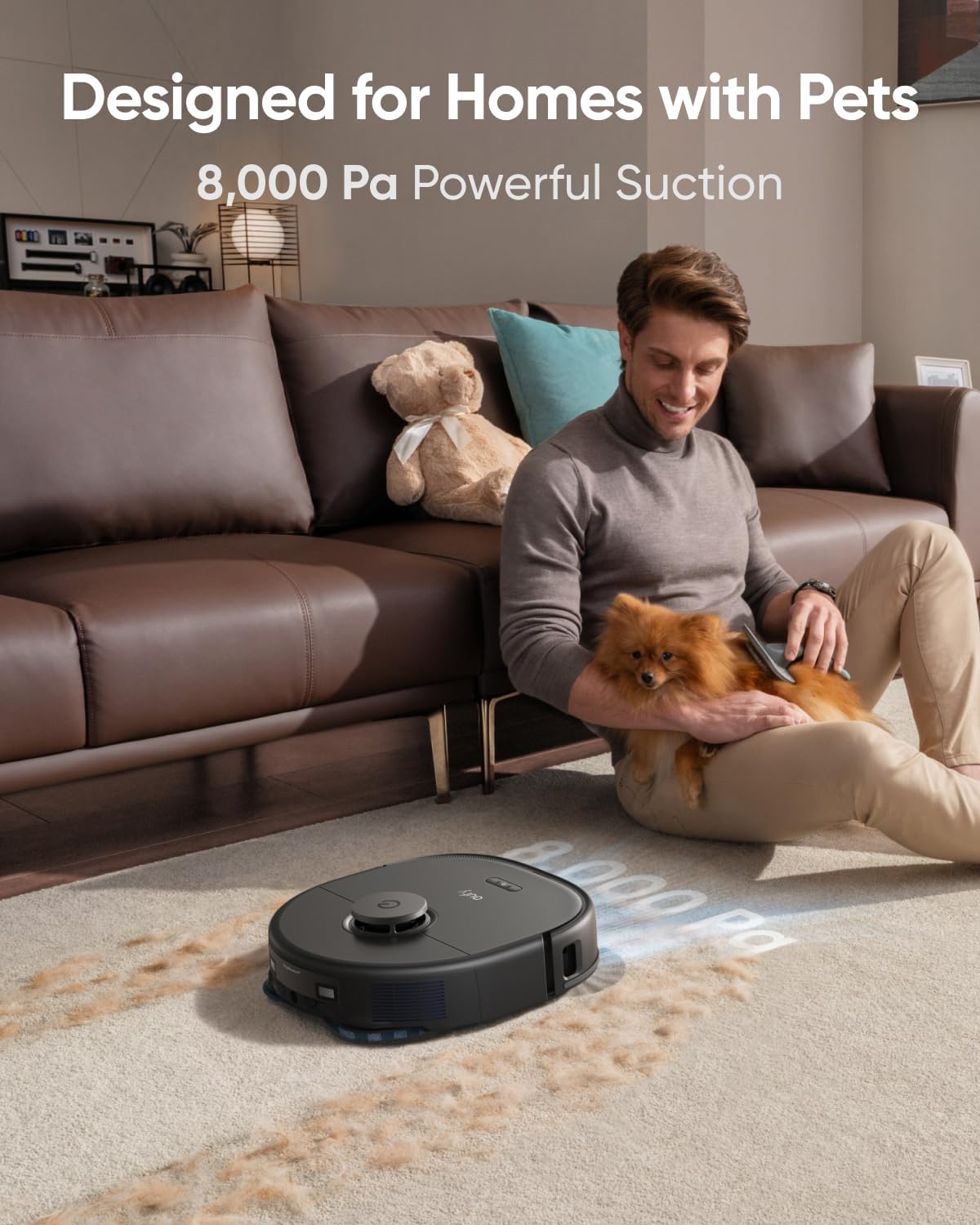 Eufy X10 Pro Omni Robot Vacuum & Mop – 8,000Pa Suction, AI Obstacle Avoidance, Auto Mop Washing, Self-Emptying & Refilling